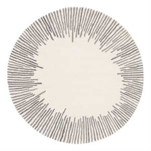 Safavieh Fifth Avenue 3'-0&quot x 3'-0&quot Wool and Cotton Hand Tufted Rug inIvory/Gray