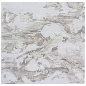 Safavieh Fifth Avenue 6'-0&quot x 6'-0&quot Wool  Hand Tufted Rug in Gray