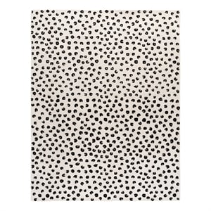 Safavieh Fifth Avenue 9'-0&quot x 12'-0&quot Wool Hand Tufted Rug in Ivory / Black