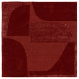 Safavieh Fifth Avenue 4'-0&quot x 4'-0&quot Wool  Hand Tufted Rug in Rust