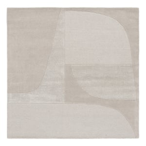 Safavieh Fifth Avenue 6'-0&quot x 6'-0&quot Wool  Hand Tufted Rug in Gray