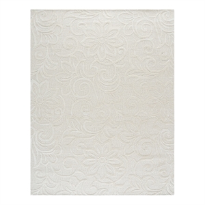 Safavieh Glamour 9'-0&quot x 12'-0&quot Wool Hand Tufted Rug in Ivory