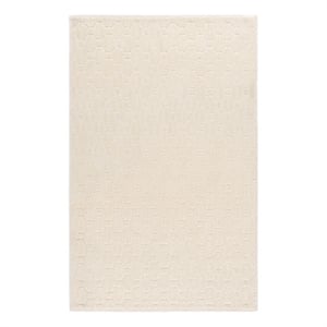 Safavieh Fifth Avenue 4'-0&quot x 6'-0&quot Wool and Cotton Hand Tufted Rug in Ivory