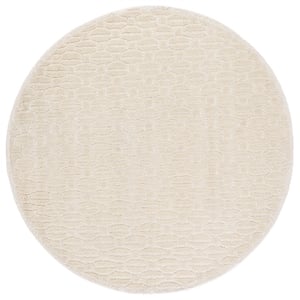 Safavieh Fifth Avenue 6'-0&quot x 6'-0&quot Wool and Cotton Hand Tufted Rug in Ivory