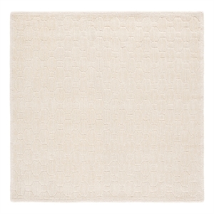 Safavieh Fifth Avenue 6'-0&quot x 6'-0&quot Wool and Cotton Hand Tufted Rug in Ivory