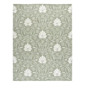 Safavieh Glamour 8'-0&quot x 10'-0&quot Wool Hand Tufted Rug in Sage / Ivory