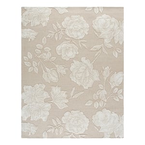 Safavieh Glamour 9'-0&quot x 12'-0&quot Wool Hand Tufted Rug in Beige / Ivory