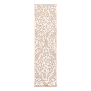 Safavieh Glamour 2'-3&quot x 8'-0&quot Wool  Hand Tufted Rug in Beige / Ivory