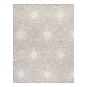Safavieh Glamour 9'-0&quot x 12'-0&quot Wool  Hand Tufted Rug in Beige / Ivory