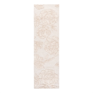 Safavieh Glamour 2'-3&quot x 8'-0&quot Wool Hand Tufted Rug in Ivory / Beige