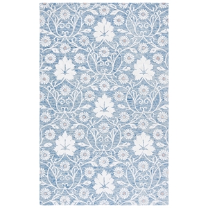 Safavieh Glamour 5'-0&quot x 8'-0&quot Wool Hand Tufted Rug in Blue / Ivory