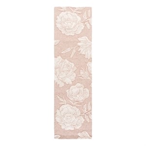 Safavieh Glamour 2'-3&quot x 8'-0&quot Wool Hand Tufted Rug in Pink / Ivory