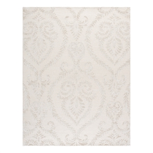 Safavieh Glamour 8'-0&quot x 10'-0&quot Wool  Hand Tufted Rug in Beige / Ivory