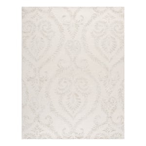 Safavieh Glamour 9'-0&quot x 12'-0&quot Wool  Hand Tufted Rug in Beige / Ivory