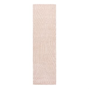 Safavieh Glamour 2'-3&quot x 8'-0&quot Wool Hand Tufted Rug in Pink / Ivory