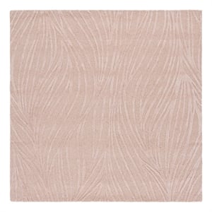 Safavieh Glamour 6'-0&quot x 6'-0&quot Wool Hand Tufted Rug in Pink / Ivory