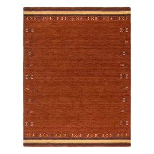 Safavieh Himalaya 9'-0&quot x 12'-0&quot Wool  Hand Loomed Rug in Rust