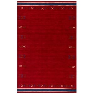 Safavieh Himalaya 3'-0&quot x 5'-0&quot Wool  Hand Loomed Rug in Red