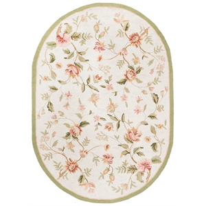 Safavieh Chelsea 6'-0&quot x 8'-0&quot Wool  Hand Hooked Rug in Ivory