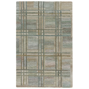 Safavieh Genre 8'-0&quot x 10'-0&quot Polyester Hand Tufted Rug in Green / Beige