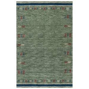 Safavieh Himalaya 6'-0&quot x 9'-0&quot Wool  Hand Loomed Rug in Sage / Green