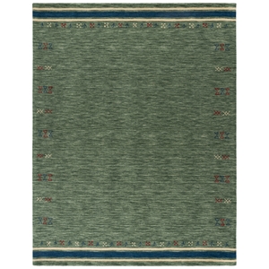 Safavieh Himalaya 6'-0&quot x 8'-0&quot Wool  Hand Loomed Rug in Sage / Green