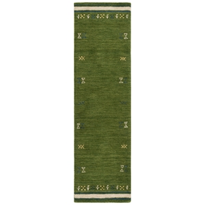 Safavieh Himalaya 2'-3&quot x 8'-0&quot Wool  Hand Loomed Rug in Green