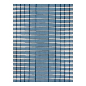 Safavieh Genre 9'-0&quot x 12'-0&quot Wool and Cotton Handtufted Rug in Blue / Ivory