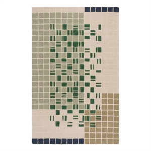 Safavieh Genre 5'-0&quot x 8'-0&quot Wool and Cotton Hand Tufted Rug in Green / Beige