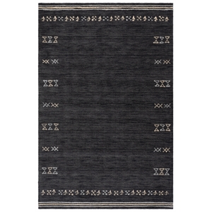 Safavieh Himalaya 6'-0&quot x 9'-0&quot Wool  Hand Loomed Rug in Charcoal