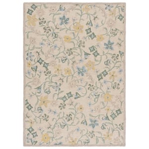 Safavieh Chelsea 5'-0&quot x 8'-0&quot Wool and Cotton Hand Tufted Rug in Beige / Green
