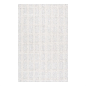 Safavieh Genre 5'-0&quot x 8'-0&quot Wool and Cotton Hand Tufted Rug in Silver / Ivory