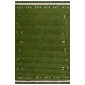 Safavieh Himalaya 4'-0&quot x 6'-0&quot Wool  Hand Loomed Rug in Green