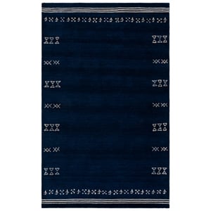 Safavieh Himalaya 3'-0&quot x 5'-0&quot Wool  Hand Loomed Rug in Navy