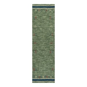 Safavieh Himalaya 2'-3&quot x 8'-0&quot Wool  Hand Loomed Rug in Sage / Green