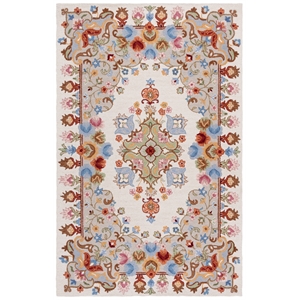 Safavieh Chelsea 9'-0&quot x 12'-0&quot Wool and Cotton Hand Tufted Rug in Ivory / Gray