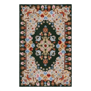 Safavieh Chelsea 4'-0&quot x 6'-0&quot Wool and Cotton Hand Tufted Rug in Green / Gray