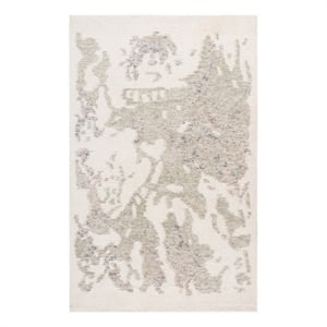 Safavieh Harvest 5'-0&quot x 8'-0&quot Wool  Hand Tufted Rug in Ivory / Green