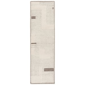 Safavieh Harvest 8'-0&quot x 10'-0&quot Wool Hand Tufted Rug in Taupe / Ivory