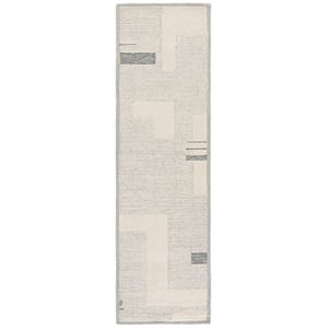 Safavieh Harvest 6'-0&quot x 6'-0&quot Wool Hand Tufted Rug in Gray / Ivory