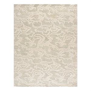 Safavieh Harvest 8'-0&quot x 10'-0&quot Wool and Cotton Hand Tufted Rug in Gray / Ivory