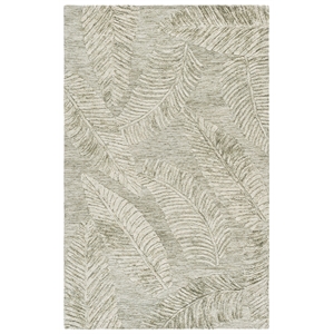 Safavieh Jardin 4'-0&quot x 6'-0&quot Wool and Cotton Hand Tufted Rug in Sage / Ivory