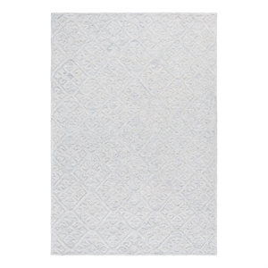 Safavieh Harvest 5'-0&quot x 8'-0&quot Wool  Hand Woven Rug in Light Blue / Gray