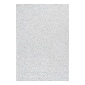 Safavieh Harvest 6'-0&quot x 9'-0&quot Wool  Hand Woven Rug in Light Blue / Gray