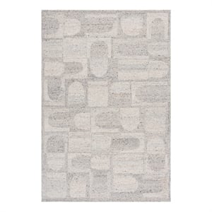 Safavieh Harvest 6'-0&quot x 9'-0&quot Wool  Hand Tufted Rug in Gray / Beige