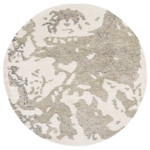 Safavieh Harvest 6'-0&quot x 6'-0&quot Wool  Hand Tufted Rug in Ivory / Green