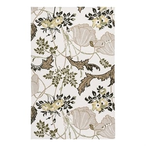 Safavieh Jardin 4'-0&quot x 6'-0&quot Wool and Cotton Hand Tufted Rug in Ivory / Green