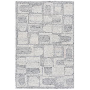 Safavieh Harvest 6'-0&quot x 9'-0&quot Wool  Hand Tufted Rug in Silver / Gray