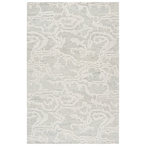 Safavieh Harvest 3'-0&quot x 5'-0&quot Wool and Cotton Hand Tufted Rug in Gray / Ivory