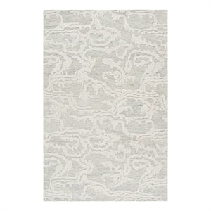 Safavieh Harvest 4'-0&quot x 6'-0&quot Wool and Cotton Hand Tufted Rug in Gray / Ivory